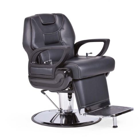 Sillón Barbero hidráulico reclinable y giratorio con reposabrazos Modelo Hermes