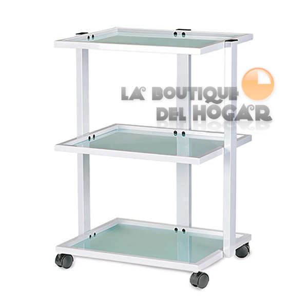 Carrito de belleza Trolley con 3 estantes Modelo Unak