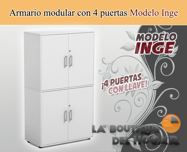 Mueble armario 4 puertas Modelo Inge