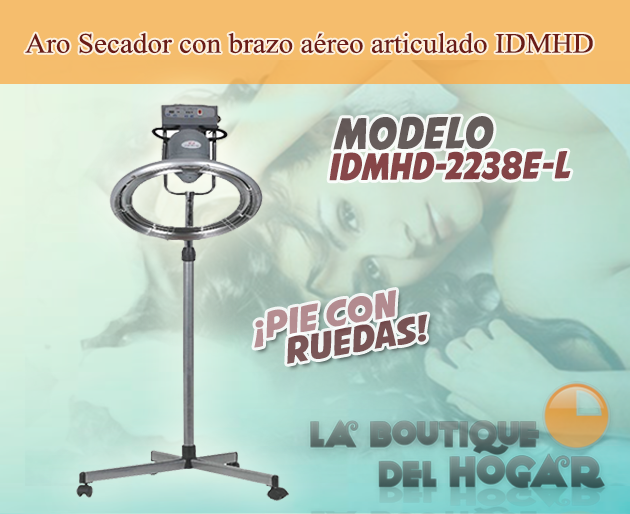 Aro Secador Multitratamiento con brazo aéreo articulado Modelo IDMHD 2238E-L