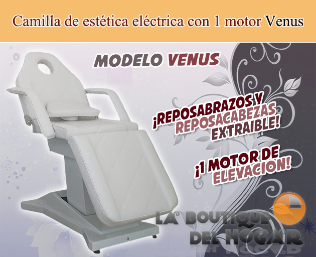 Camilla de Masaje eléctrica de 3 cuerpos con 1 motor y agujero facial Modelo Venus