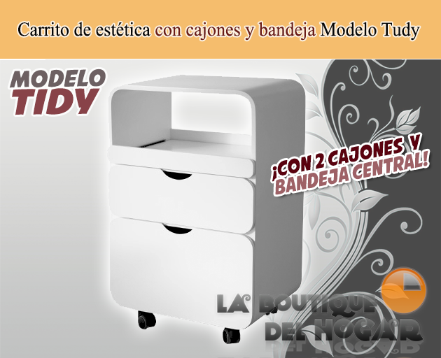 Carrito de estética con cajones Modelo Tidy