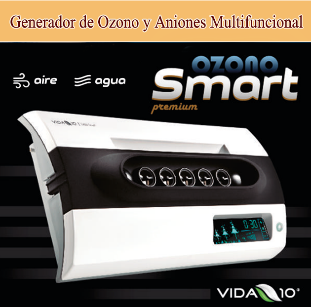 Generador de Ozono y Aniones Ozono Smart Vida 10