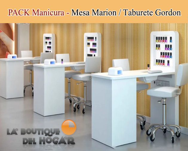 Pack Manicura - Mesa manicura Marion / Taburete Gordon W