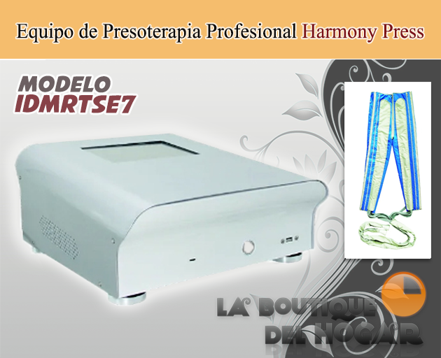 Equipo de Presoterapia Profesional Digital Táctil con traje completo Modelo Harmony Press