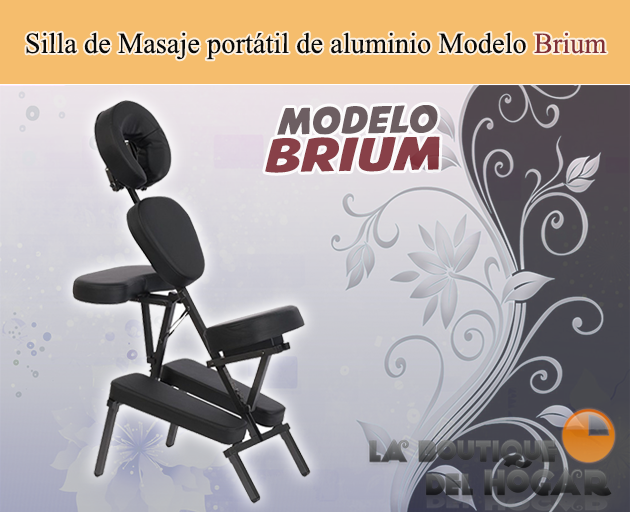 Silla de masaje portátil de aluminio Modelo Brium