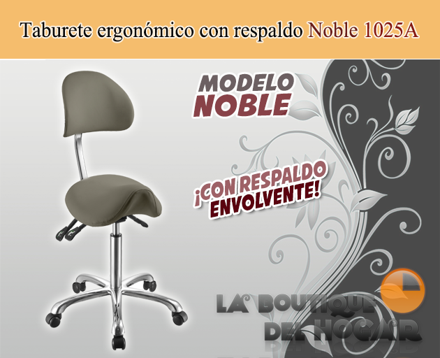 Taburete con respaldo Modelo 1025A