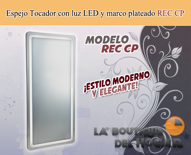 Tocador de Peluquería estilo Moderno con espejo Modelo REC