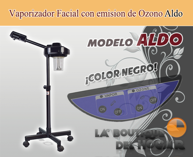 vaporizador facial modelo aldo negro