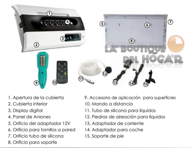 Generador de Ozono y Aniones Ozono Smart Vida 10