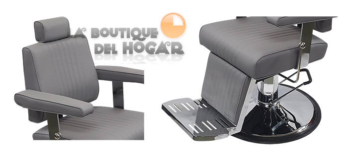 Sillón Barbero hidráulico reclinable y giratorio con reposabrazos Modelo Cut