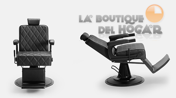 Sillón Barbero hidráulico reclinable y giratorio con reposabrazos Modelo Gon