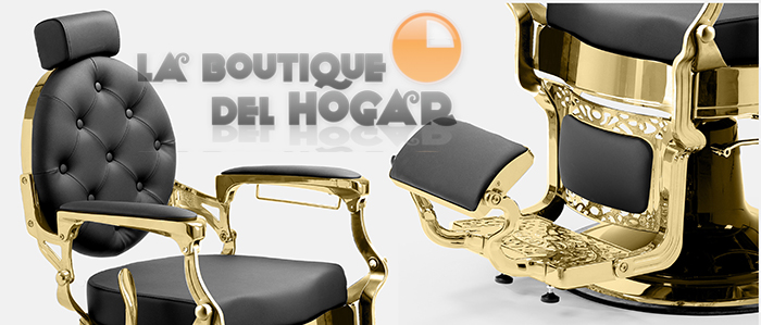 Sillón Clásico de Barbero hidráulico estilo Retro Vintage con reposapies integrado Modelo Mae 2025