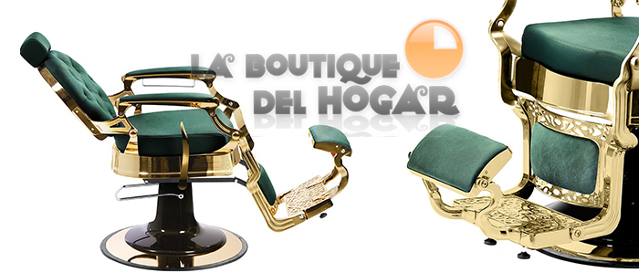 Sillón Clásico de Barbero hidráulico estilo Retro Vintage con reposapies integrado Modelo Mae 2025