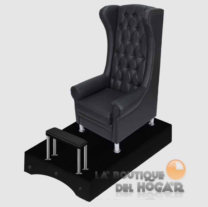 Reposapiés para sillón de Pedicura tapizado con patas Modelo Tron