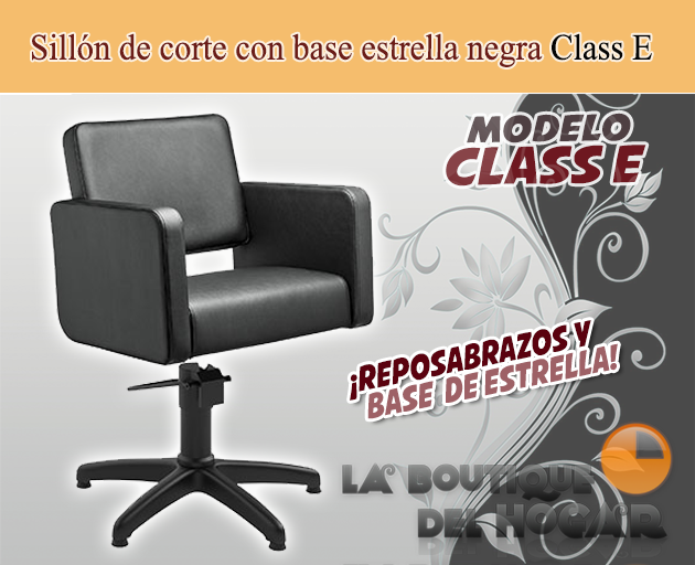 Sillones de Corte Con Base De Estrella Negra Modelo Class E