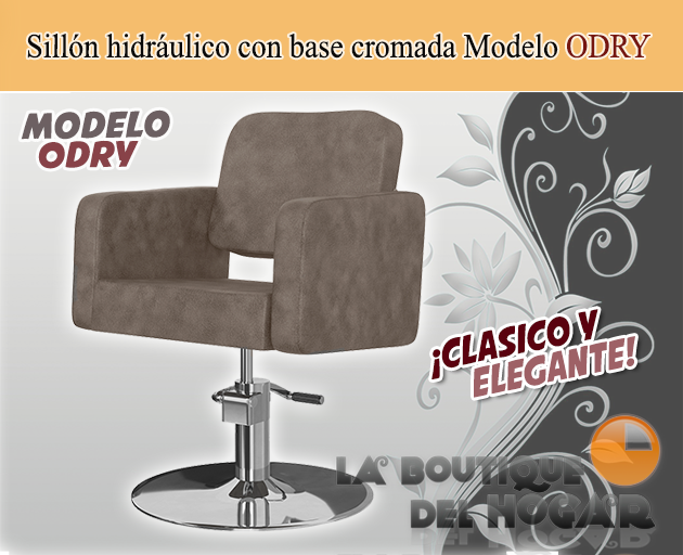 Sillón hidráulico con reposabrazos clásico Modelo ODRY