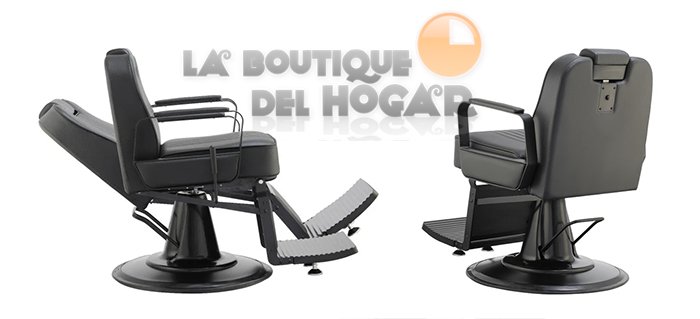 Sillón Barbero hidráulico reclinable y giratorio con reposabrazos Modelo Spike